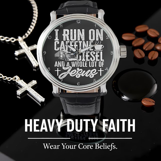 Run On Caffeine, Diesel, Jesus Horloge (Creator heeft geüpload)