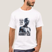 Run On Logic" Humanoid Robot T-Shirt | Funny Progr (Voorkant)