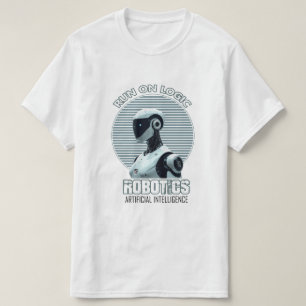 Run On Logic Modern AI humanoïde robot T-shirt