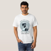 Run On Logic | Modern AI humanoïde robot T-shirt (Voorkant volledig)