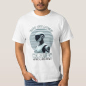 Run On Logic | Modern AI humanoïde robot T-shirt (Voorkant)