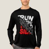 Run on the wild side Tri-Blend shirt (Voorkant volledig)
