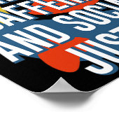 Run op feminisme Cafeïne en sociale rechtvaardighe Poster (Hoek)