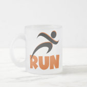 RUN Oranje Matglas Koffiemok (Links)
