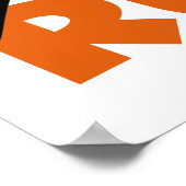 RUN Oranje Poster (Hoek)