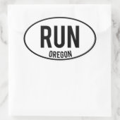 RUN Oregon Ovale Sticker (Tas)