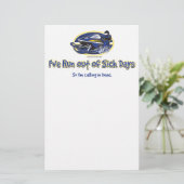 RUN-OUT-OF-SICK-DAYS-[Conve Briefpapier (Staand voorkant)