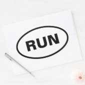Run ovale auto stickers (Envelop)