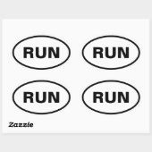 Run ovale auto stickers (Vel)