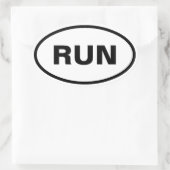 Run ovale auto stickers (Tas)