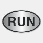 RUN OVALE STICKER (Voorkant)