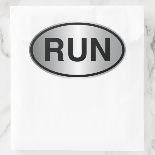 RUN OVALE STICKER (Tas)