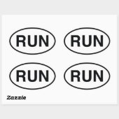 RUN OVALE STICKER (Vel)