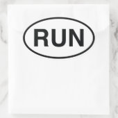 RUN OVALE STICKER (Tas)
