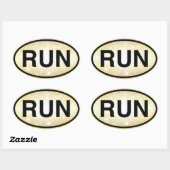 RUN OVALE STICKER (Vel)