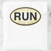 RUN OVALE STICKER (Tas)