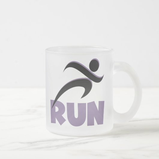 RUN Paars Matglas Koffiemok (Rechts)