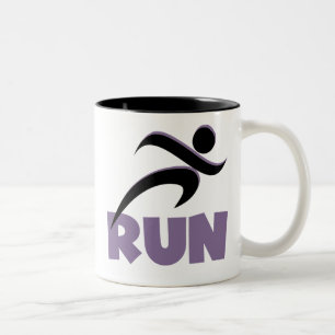 RUN Paars Tweekleurige Koffiemok