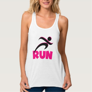 RUN Pink Fitness Running Tanktop