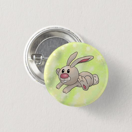 Run rabbit run ronde button 3,2 cm (Voorkant /achterkant)