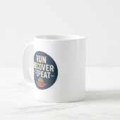 Run. Recover. Repeat. – Running Lifestyle Mug Koffiemok (Voorkant links)