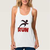 RUN Red Fitness Hardlopen Tanktop (Voorkant)
