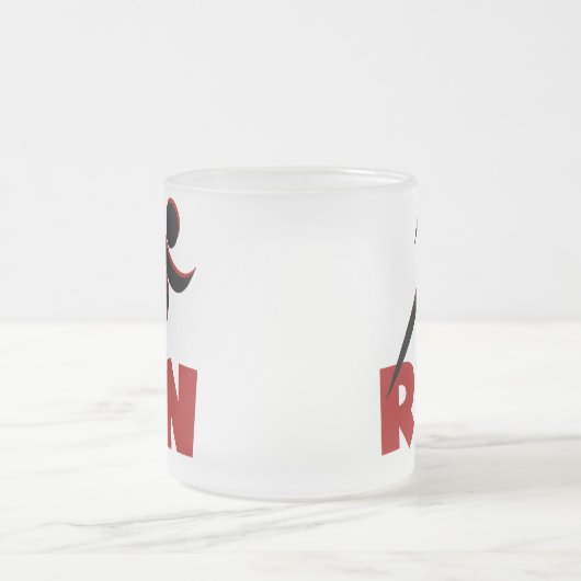 RUN Red Matglas Koffiemok (Center)