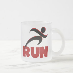 RUN Red Matglas Koffiemok