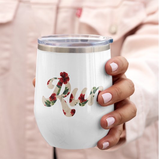 RUN Retro Type  Rustiek Rood Bloempatroon