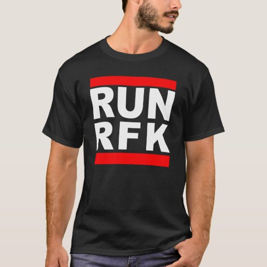 Run RFK Robert F Kennedy JR T-shirt (Voorkant)