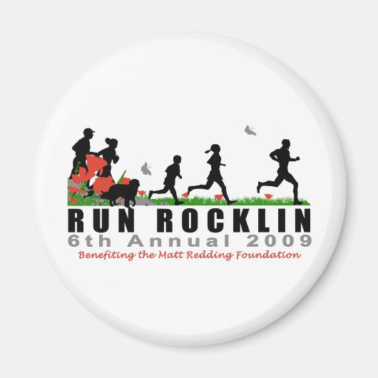 Run Rocklin Magnet (Voorkant)
