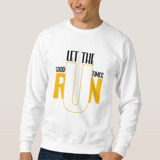 Run Runner Motivatie Inspirerend quotes Trui (Voorkant)