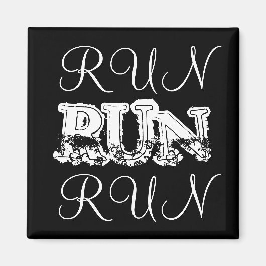 Run Runners Running Magneet (Voorkant)