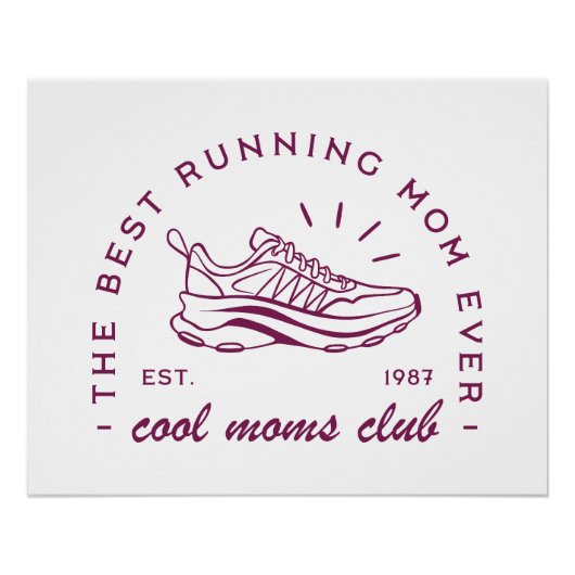 Run running cool moeder club beste loper grappige perfect poster (Voorkant)