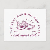 Run running cool moeders club de beste loper ooit feestdagenkaart (Voorkant)