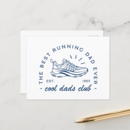 Run running cool papa club beste loper grappige qu feestdagenkaart