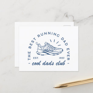 Run running cool papa club beste loper grappige qu feestdagenkaart