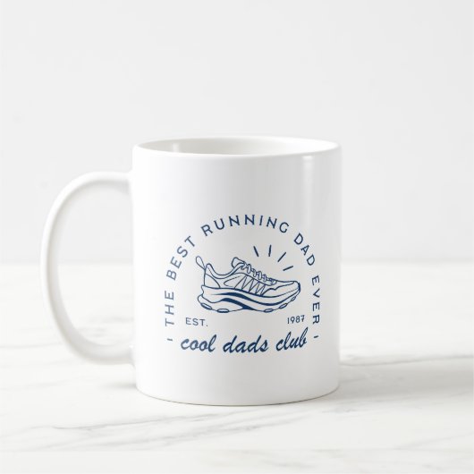Run running cool papa club beste loper grappige qu koffiemok (Links)
