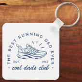 Run running cool papa club beste loper grappige qu sleutelhanger (Achterkant)