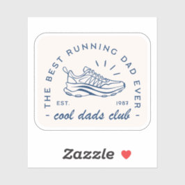 Run running cool papa club beste loper grappige qu sticker