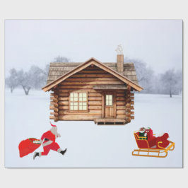 Run, Santa Wrapping Paper Cadeaupapier
