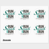 Run Sarah Run Ronde Sticker (Vel)