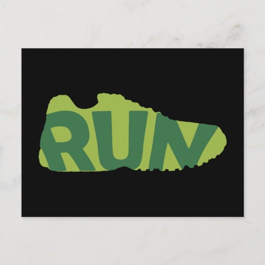 Run Shoe Briefkaart (Voorkant)