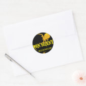 Run Silent Round Sticker (Envelop)