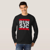 RUN SJC blk - Lange hoes T-shirt (Voorkant volledig)