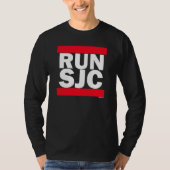 RUN SJC blk - Lange hoes T-shirt (Voorkant)