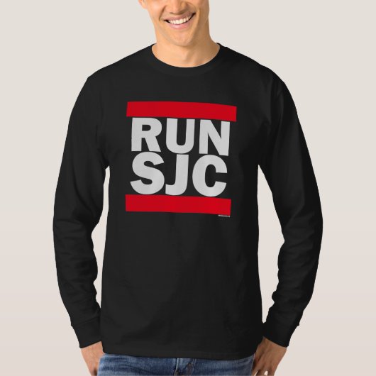 RUN SJC blk - Lange hoes T-shirt (Voorkant)