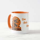 Run Skele Run Funny Halloween Mok (Voorkant links)