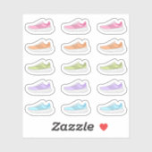 Run Sneaker Dagelijkse Workout Herinnering Bujo Pl Sticker (Vel)