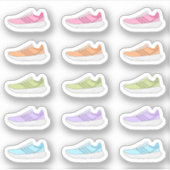 Run Sneaker Dagelijkse Workout Herinnering Bujo Pl Sticker (Voorkant)